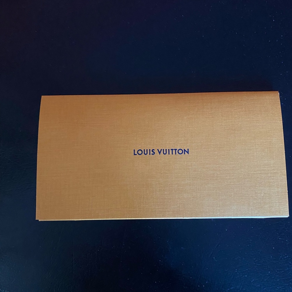 Louis Vuitton Gold and White Holiday Card